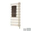 Electric Towel Radiator Direct Wire Left-Hand 52-in H x 23-in W Glacier Gray