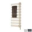 Electric Towel Radiator Direct Wire Left-Hand 52-in H x 23-in W Steel