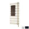 Electric Towel Radiator Direct Wire Left-Hand 52-in H x 23-in W Gray Brown