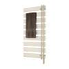 Electric Towel Radiator Plug-In Left-Hand 52-in H x 23-in W Almond
