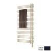 Electric Towel Radiator Direct Wire Right-Hand 52-in H x 23-in W Gray Brown