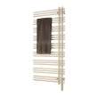 Electric Towel Radiator Direct Wire Right-Hand 52-in H x 23-in W Almond