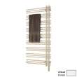 Electric Towel Radiator Plug-In Right-Hand 52-in H x 23-in W White