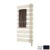Electric Towel Radiator Direct Wire Left-Hand 69-in H x 23-in W Gray Brown