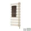 Electric Towel Radiator Direct Wire Right-Hand 69-in H x 23-in W Glacier Gray