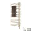 Electric Towel Radiator Direct Wire Right-Hand 69-in H x 23-in W Gray White