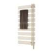 Electric Towel Radiator Direct Wire Right-Hand 69-in H x 23-in W Almond