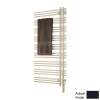 Hydronic Towel Radiator 52-in H x 23-in W Gray Brown