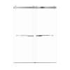 Bradley 60-in X 80-in By-Pass Shower Door with 3/8-in Low Iron Glass and Juliette Handle, Polished Chrome
