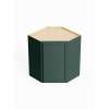 24-in x 12-in x 30-in Ready To Assemble Slim Shaker Diagonal Corner Wall Cabinet, Green, DCW2430-RTA-FR02-GR