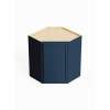 24-in x 12-in x 30-in Ready To Assemble Slim Shaker Diagonal Corner Wall Cabinet, Navy Blue, DCW2430-RTA-FR02-NB