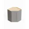24-in x 12-in x 30-in Ready To Assemble Shaker Diagonal Corner Wall Cabinet, Light Grey, DCW2430-RTA-FR01-LG