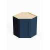 24-in x 12-in x 30-in Ready To Assemble Shaker Diagonal Corner Wall Cabinet, Navy Blue, DCW2430-RTA-FR01-NB