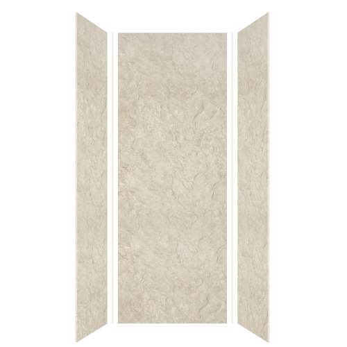 Silhouette 36-in x 36-in x 96-in Glue to Wall 3-Piece Shower Wall Kit, Tundra