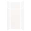 Silhouette 36-in x 36-in x 72/24-in Glue to Wall 3-Piece Transition Shower Wall Kit, White