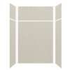 Silhouette 60-in x 32-in x 72/24-in Glue to Wall 3-Piece Transition Shower Wall Kit, Linen
