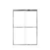 Franklin 48-in X 70-in By-Pass Shower Door with 5/16-in Clear Glass and Barrington Plain Handle, Polished Chrome