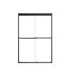 Franklin 48-in X 70-in By-Pass Shower Door with 5/16-in Clear Glass and Contour Handle, in Matte Black