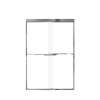 Franklin 48-in X 70-in By-Pass Shower Door with 5/16-in Clear Glass and Juliette Handle, in Polished Chrome