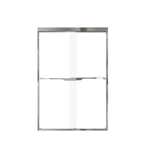 Franklin 48-in X 70-in By-Pass Shower Door with 5/16-in Clear Glass and Juliette Handle, Polished Chrome