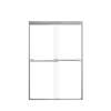 Franklin 48-in X 70-in By-Pass Shower Door with 5/16-in Clear Glass and Nicholson Handle, Brushed Stainless