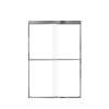Franklin 48-in X 70-in By-Pass Shower Door with 5/16-in Clear Glass and Tyler Handle, in Polished Chrome