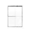 Franklin 48-in X 70-in By-Pass Shower Door with 5/16-in Frost Glass and Tyler Handle, Polished Chrome