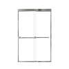 Franklin 48-in X 76-in By-Pass Shower Door with 5/16-in Clear Glass and Nicholson Handle, in Polished Chrome