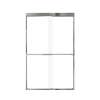 Franklin 48-in X 76-in By-Pass Shower Door with 5/16-in Clear Glass and Sampson Handle, in Polished Chrome
