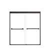Franklin 60-in X 66-in By-Pass Bathtub Door with 5/16-in Clear Glass and Nicholson Handle, Matte Black