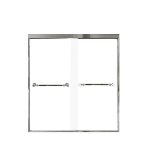 Franklin 60-in X 66-in By-Pass Bathtub Door with 5/16-in Clear Glass and Nicholson Handle, in Polished Chrome
