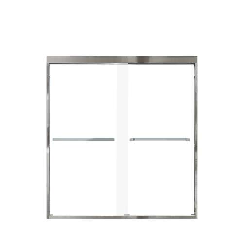 Franklin 60-in X 66-in By-Pass Bathtub Door with 5/16-in Clear Glass and Sampson Handle, in Polished Chrome
