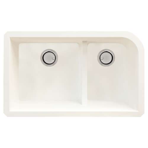 Samuel Mueller Renton Granite 31-in Undermount Kitchen Sink Kit with Grids, Strainers and Drain Installation Kit - K-SMRUDJ3118