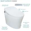Samuel Mueller SMESB-01 Enterprise 1-Piece Elongated Smart Bidet Toilet in White