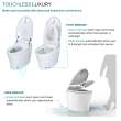 Samuel Mueller SMFSB-01 Flagship 1-Piece Elongated Smart Bidet Toilet in White
