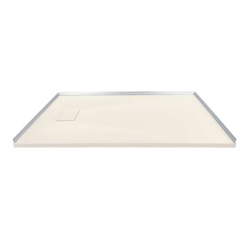 63-in x 36-in Zero Threshold Shower Base with End Drain, in Cameo