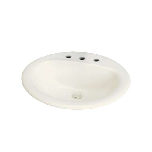 Samuel Mueller Ashland Vitreous China 20-in Drop-in Lavatory with 8-in CC Faucet Holes