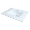 Samuel Mueller Jacob 25-in Vitreous China with Integrated Sink - 1 Faucet Hole
