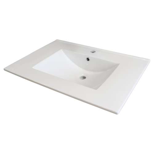Samuel Mueller Jacob 31-in Vitreous China Vanity Top with Integrated Sink - Multiple Hole Configurations Available - SML-1701