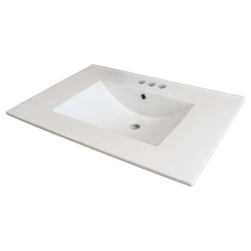 Samuel Mueller Jacob 37-in Vitreous China Vanity Top with Integrated Sink