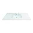Samuel Mueller Jacob 49-in Vitreous China with Integrated Sink - 8cc Faucet Holes