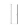 Lydia 26-in X 70-in Pivot Shower Door with 1/4-in Clear Glass and Contour Handle, Brushed Stainless