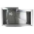 Samuel Mueller Luxura Stainless Steel 35-in Undermount Kitchen Sink