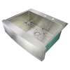Samuel Mueller Monterey 30in x 25in 16 Gauge Super Dual Mount Single Bowl Kitchen Sink with FR2 Holes
