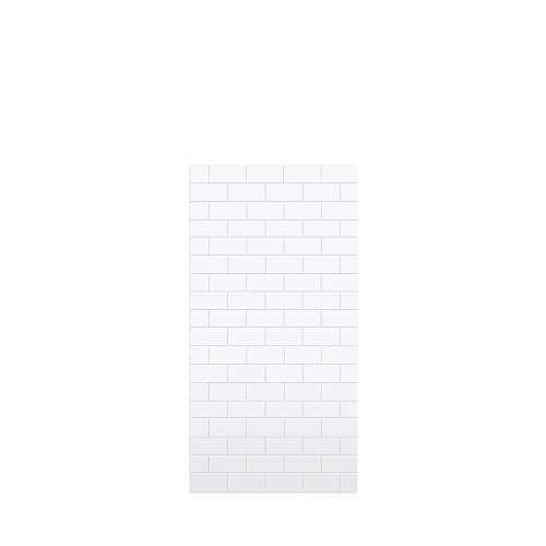 Monterey 36-in x 72-in Glue to Wall Tub Wall Panel, White/Tile