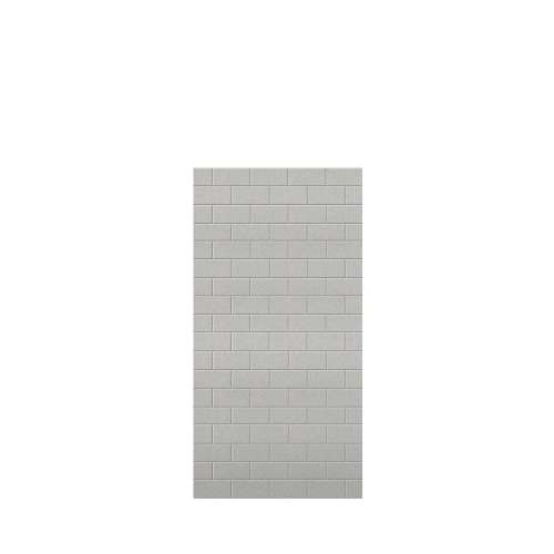 Monterey 36-in x 72-in Glue to Wall Tub Wall Panel, Grey Stone/Tile