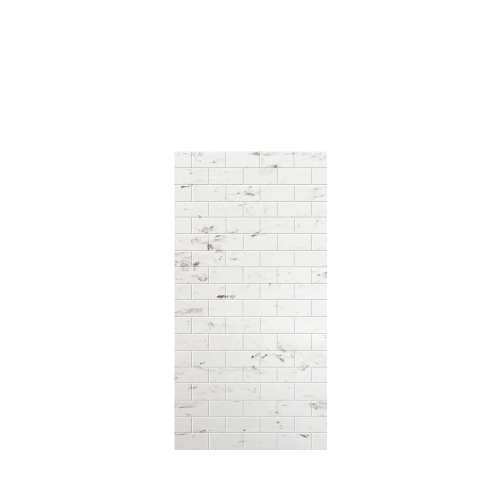Monterey 36-in x 72-in Glue to Wall Tub Wall Panel, Carrara/Tile