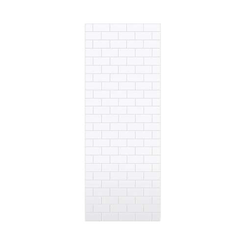 Monterey 36-in x 96-in Glue to Wall Wall Panel, White/Tile