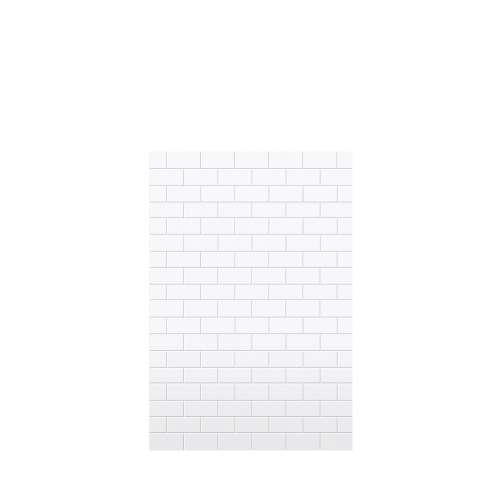 Monterey 48-in x 72-in Glue to Wall Tub Wall Panel, White/Tile