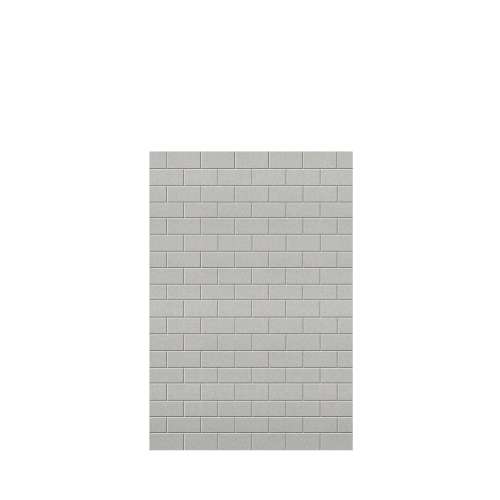 Monterey 48-in x 72-in Glue to Wall Tub Wall Panel, Grey Stone/Tile